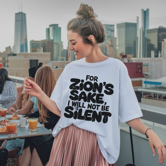 For Zion's Sake I Will Not Be Silent | Premium Unisex Crewneck T-shirt