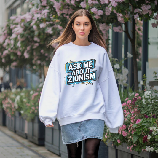 Ask Me About Zionism | Classic Unisex Crewneck Sweatshirt