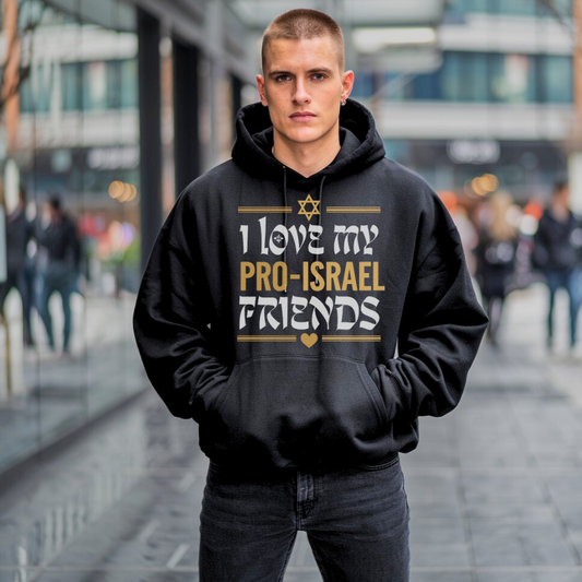 I Love My Pro-Israel Friends | Classic Unisex Pullover Hoodie