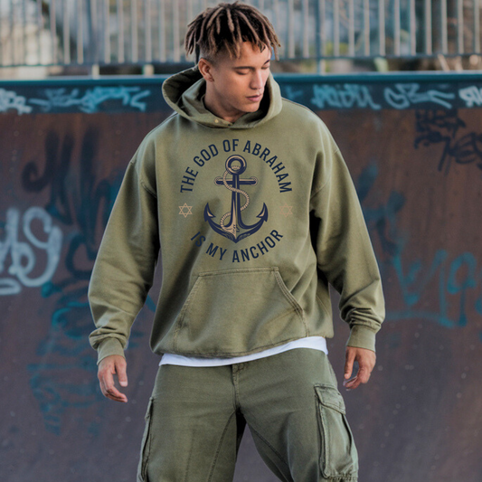 The God of Abraham is My Anchor | Classic Unisex Pullover Hoodie