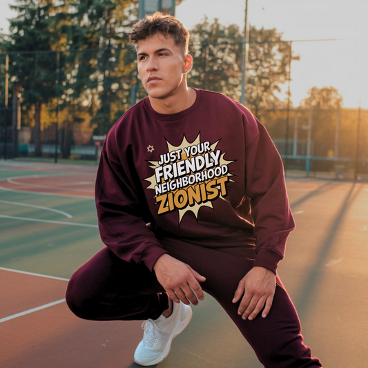 Just Your Friendly Neighborhood Zionist | Classic Unisex Crewneck Sweatshirt