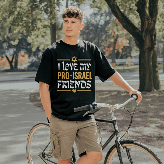 I Love My Pro-Israel Friends | Premium Unisex Crewneck T-shirt