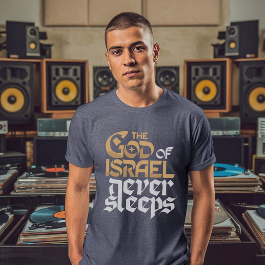 The God of Israel Never Sleeps | Premium Unisex Crewneck T-shirt