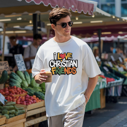 I Love My Christian Friends | Premium Unisex Crewneck T-shirt