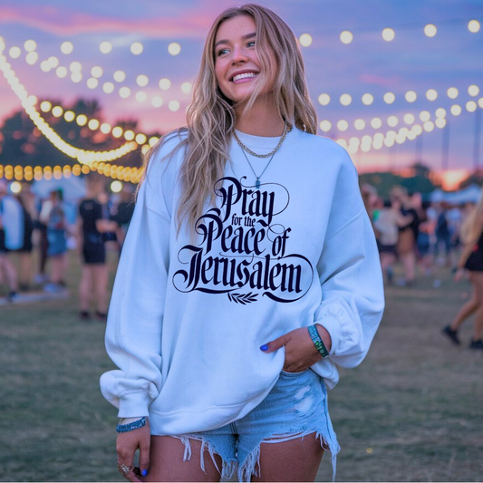 Pray for the Peace of Jerusalem | Classic Unisex Crewneck Sweatshirt
