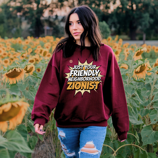 Just Your Friendly Neighborhood Zionist | Classic Unisex Crewneck Sweatshirt