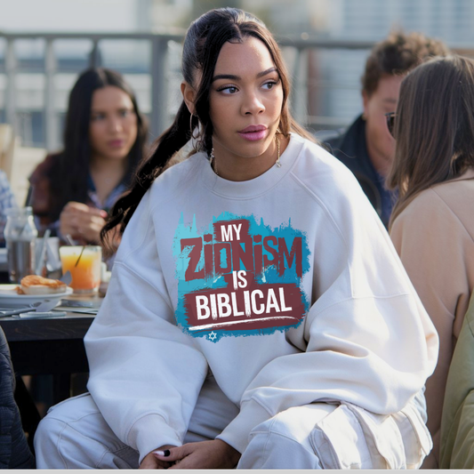 My Zionism is Biblical: We've Reached the Stars | Classic Unisex Crewneck Sweatshirt