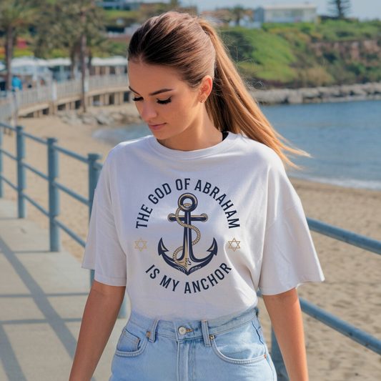 The God of Abraham is My Anchor | Premium Unisex Crewneck T-shirt