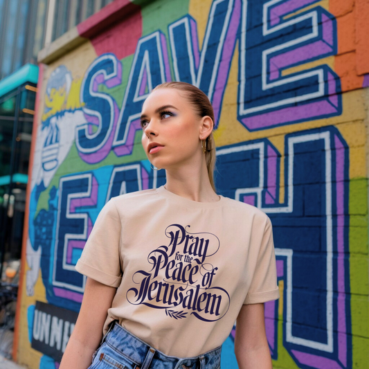 Pray for the Peace of Jerusalem | Premium Unisex Crewneck T-shirt