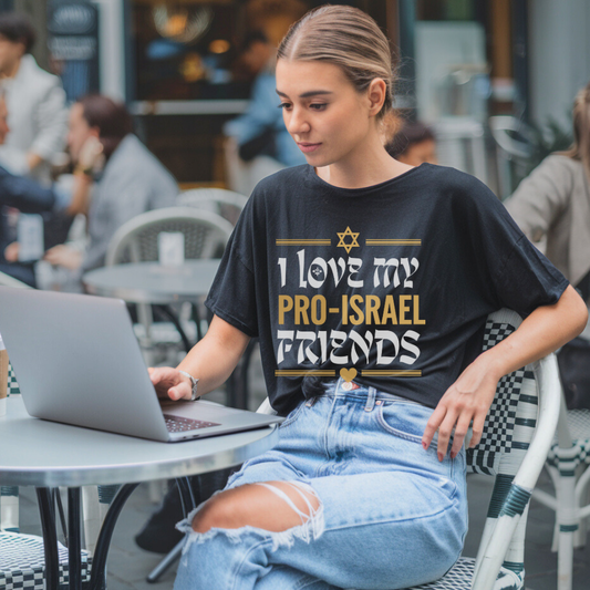 I Love My Pro-Israel Friends | Premium Unisex Crewneck T-shirt