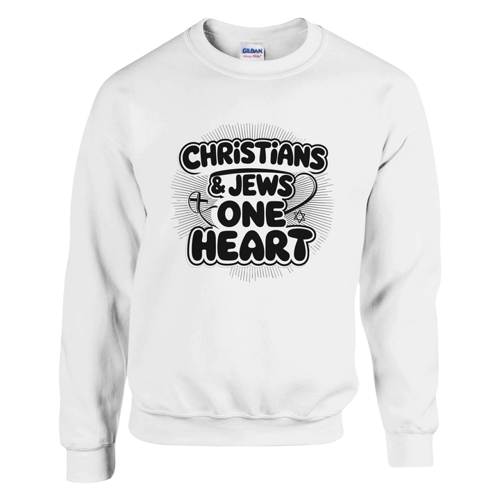 Christians & Jews: One Heart | Classic Unisex Crewneck Sweatshirt