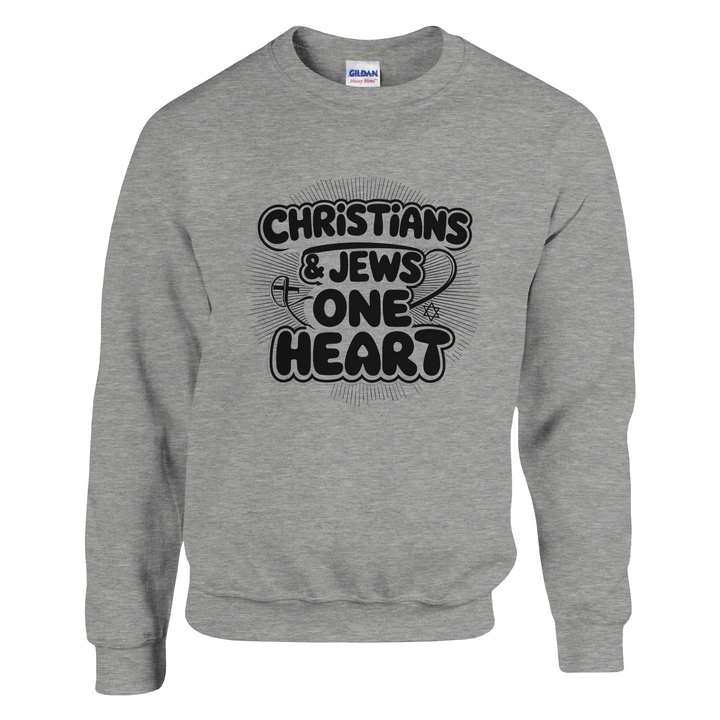 Christians & Jews: One Heart | Classic Unisex Crewneck Sweatshirt