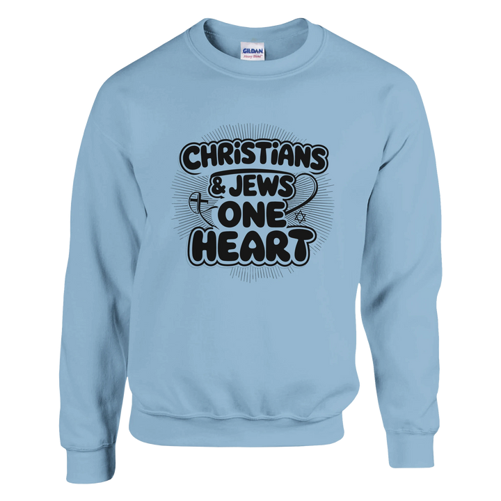 Christians & Jews: One Heart | Classic Unisex Crewneck Sweatshirt