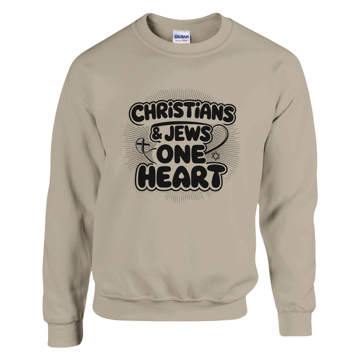 Christians & Jews: One Heart | Classic Unisex Crewneck Sweatshirt
