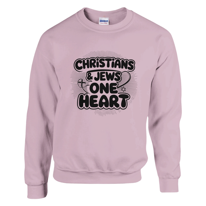 Christians & Jews: One Heart | Classic Unisex Crewneck Sweatshirt